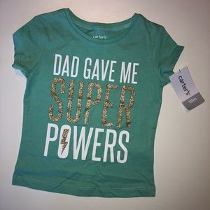 NWT “Super Powers” Tee Shirt